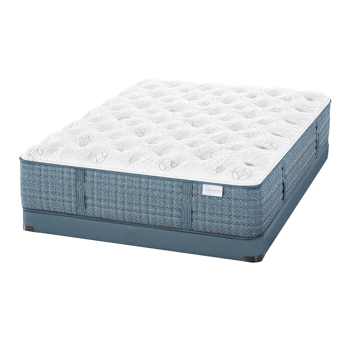 Aireloom Etude Extra Firm Mattress On A Low Profile 5" Box Spring