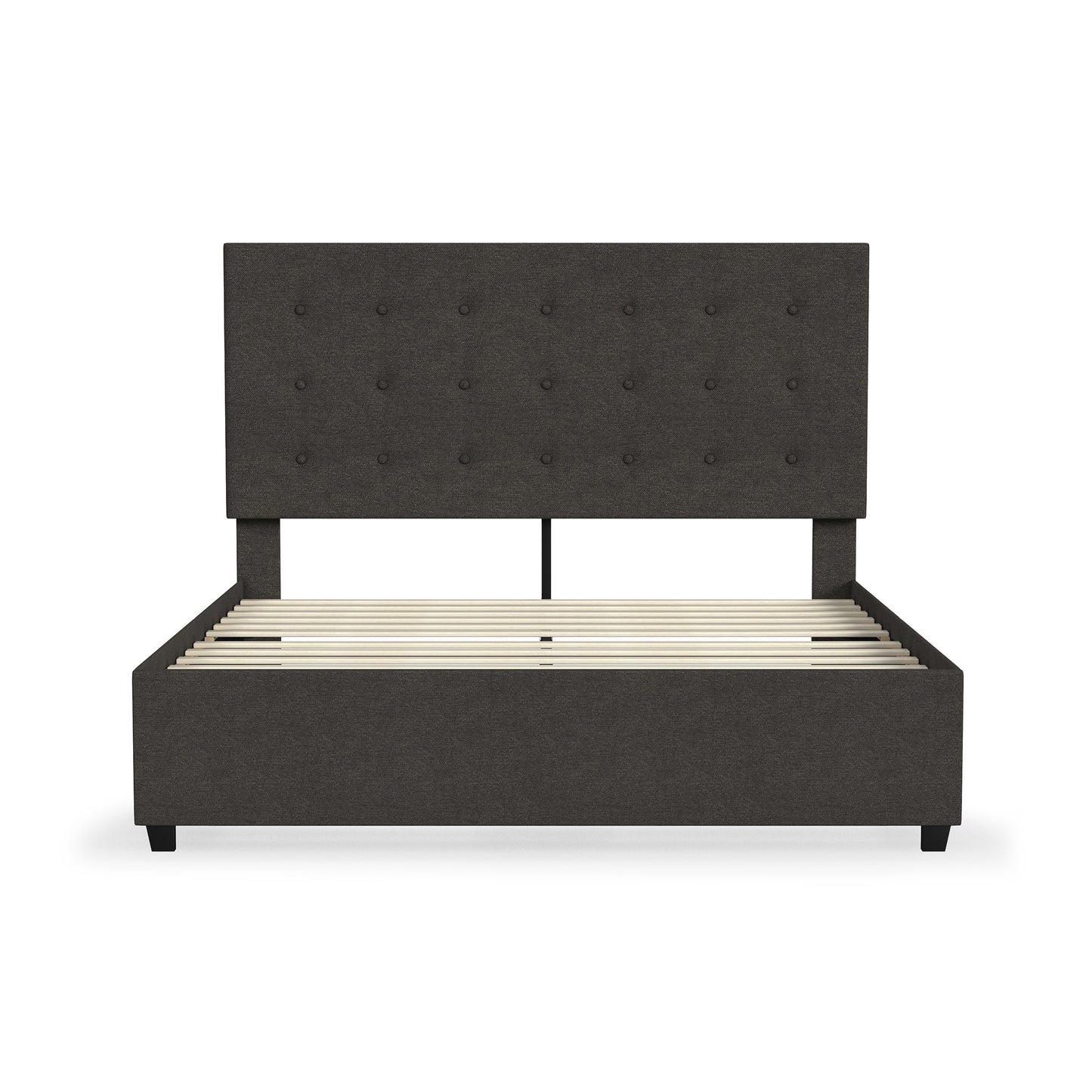 Rize Home Aspen Upholstered Platform Bed - front view