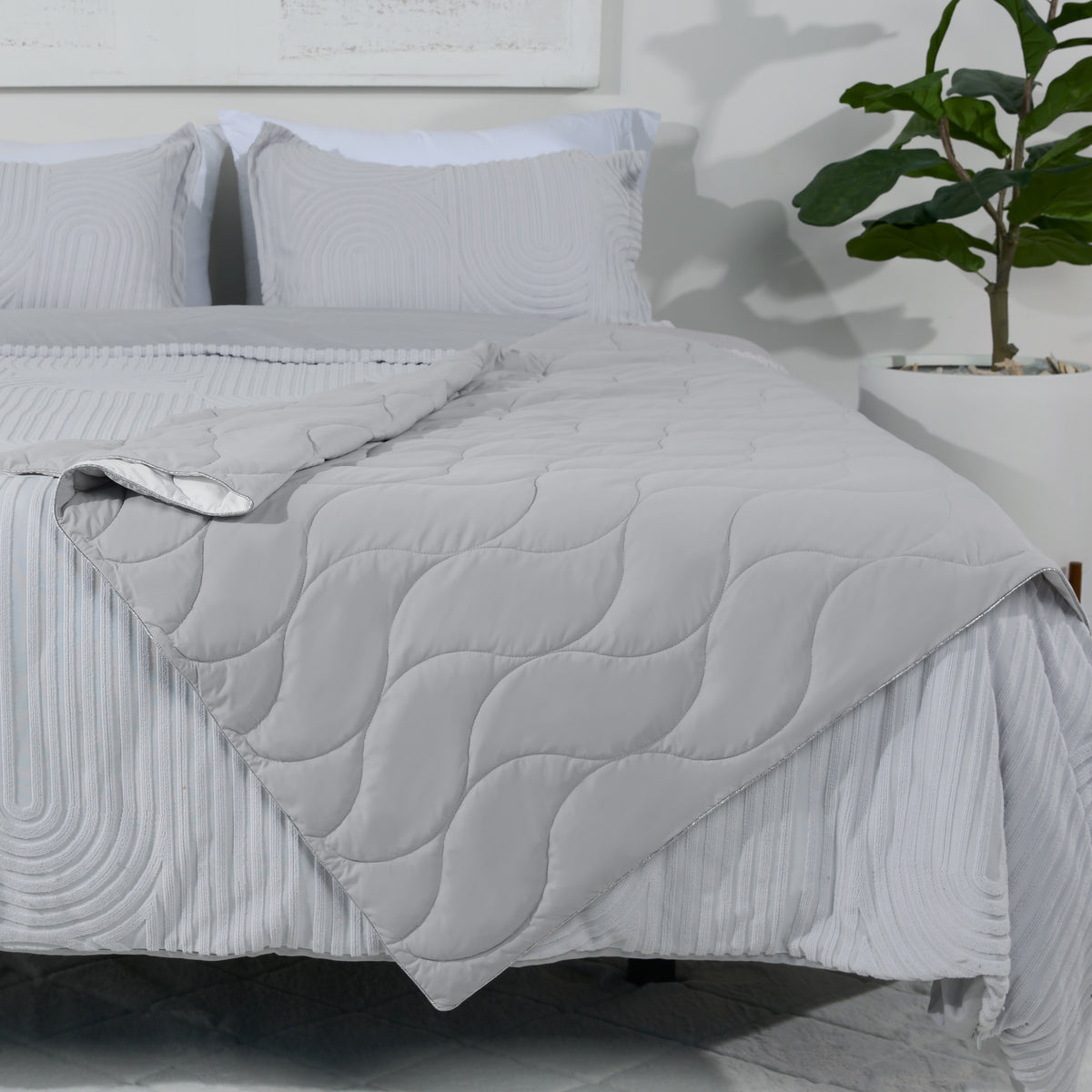 Bedgear Performance® Cooling Throw - bedroom image.