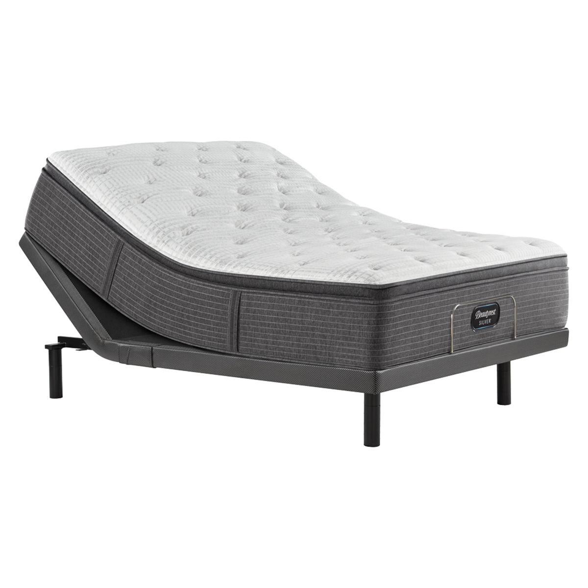 Beautyrest Silver Plush Pillowtop Mattress on adjustable base