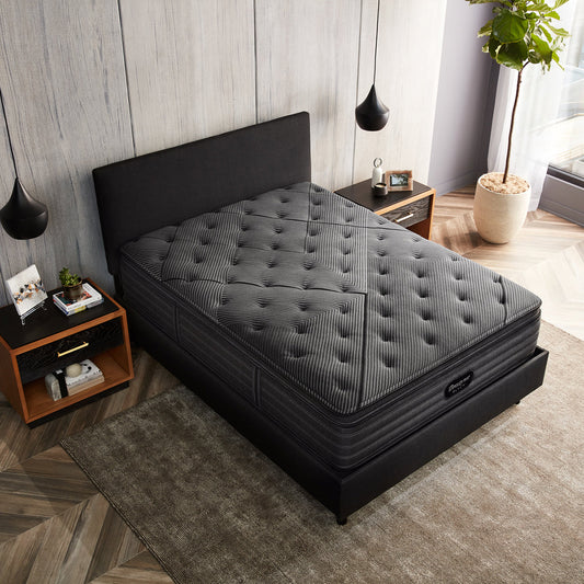 Beautyrest Black L-Class Medium Pillow Top Mattress In Bedroom Overhead View