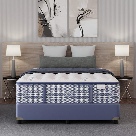Aireloom Berlin Plush mattress styled room image