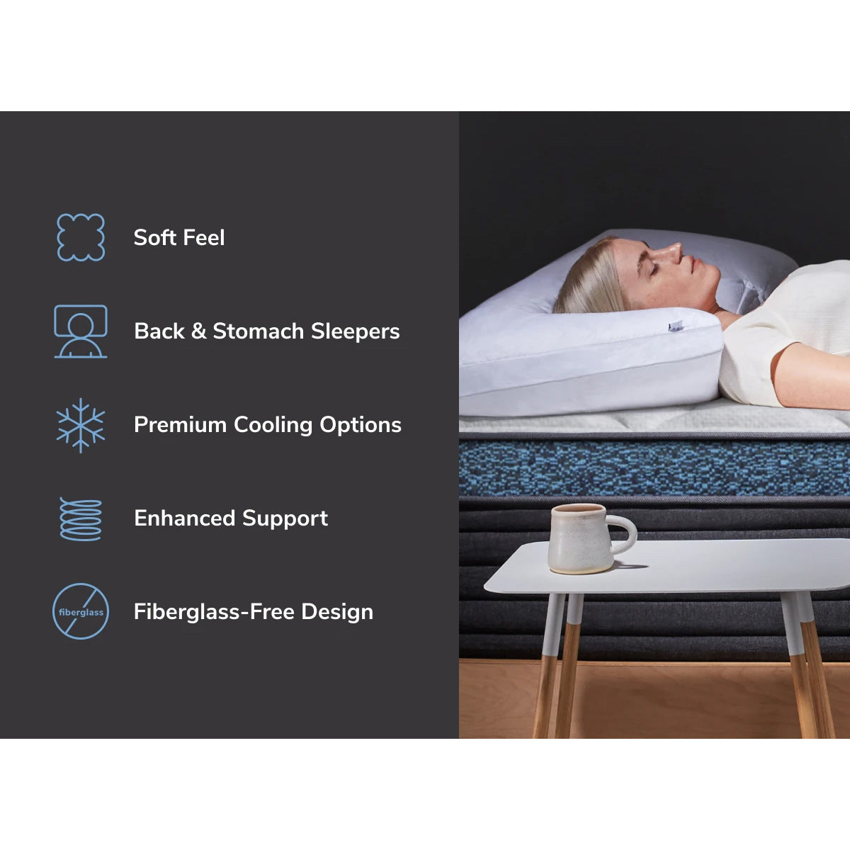 Helix Moonlight Luxe Plush Hybrid Mattress