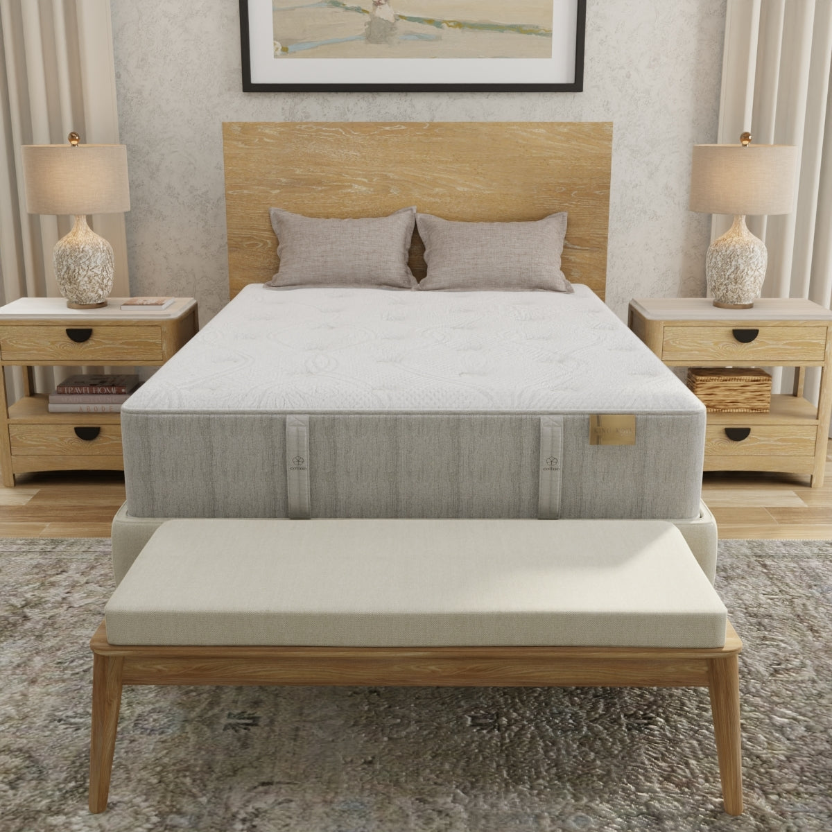 King Koil Natural Retreat Cascade Drift Firm Mattress - Lifestyle Angle 2