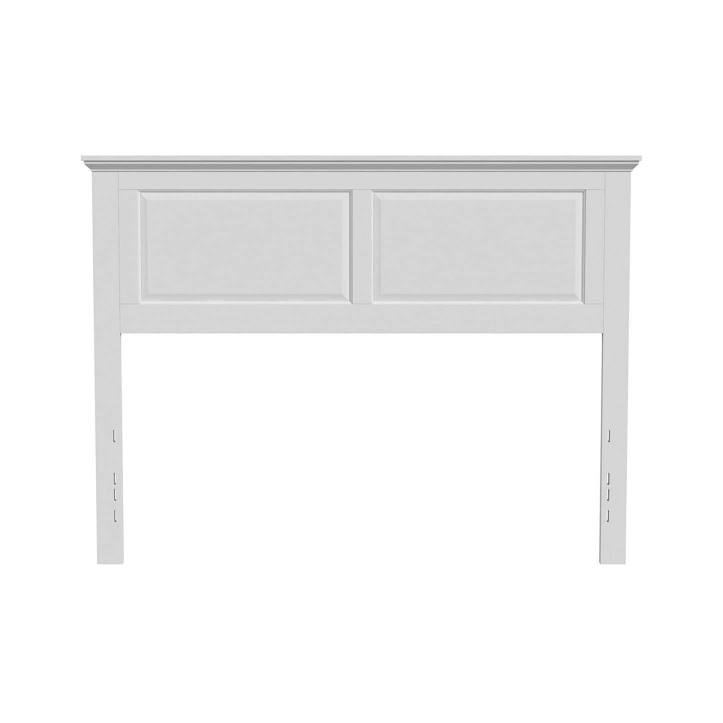 Rize Home Cottage Wood Headboard in White - front view