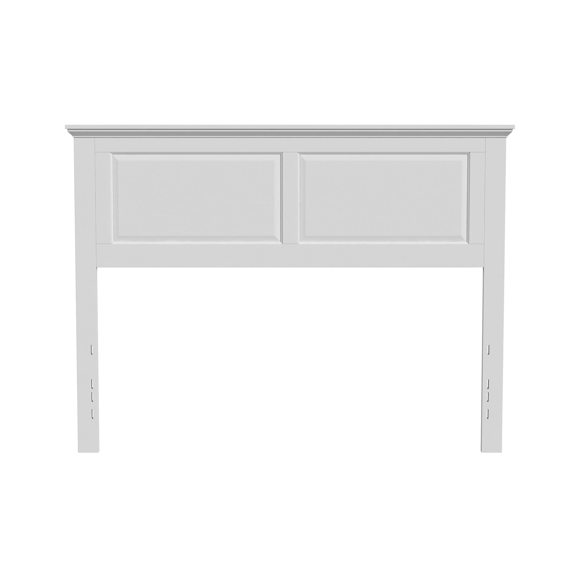 Rize Home Cottage Wood Headboard in White - front view