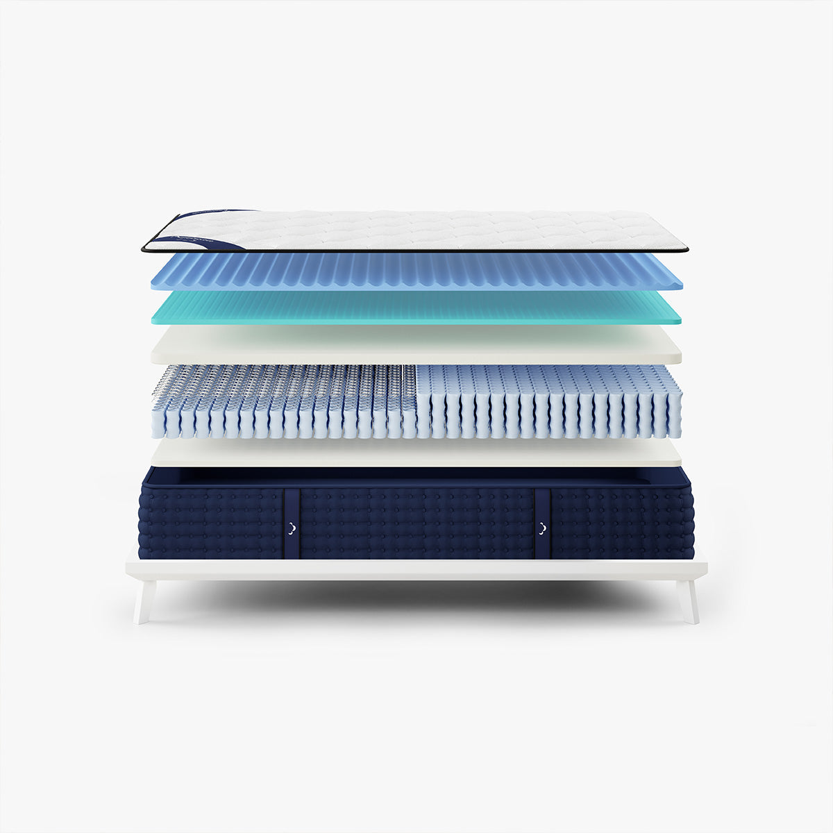 The DreamCloud Hybrid Mattress Layers Expanded