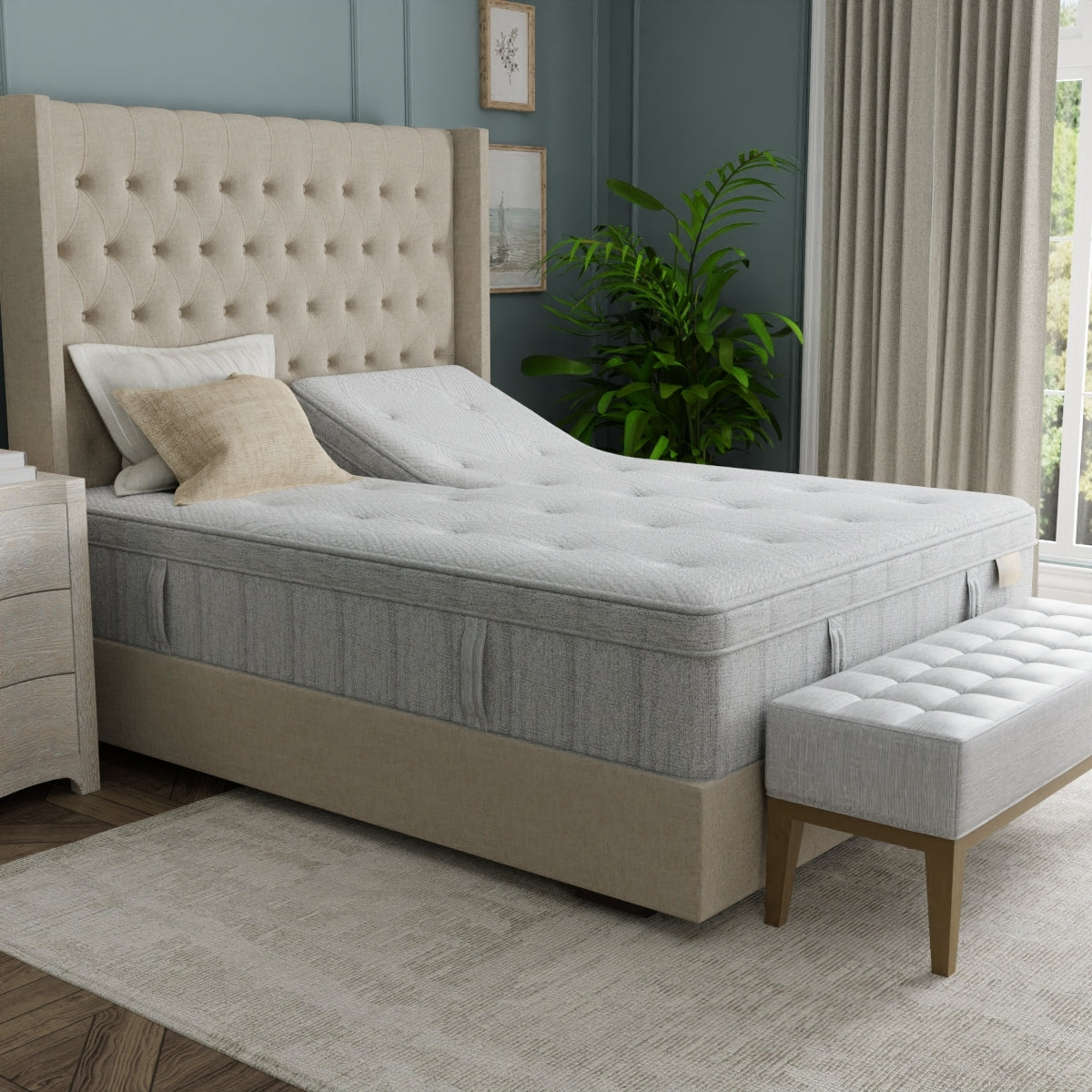 King Koil Natural Retreat Glacial Mist Pillow Top Medium Mattress - Lifestyle Angle 3