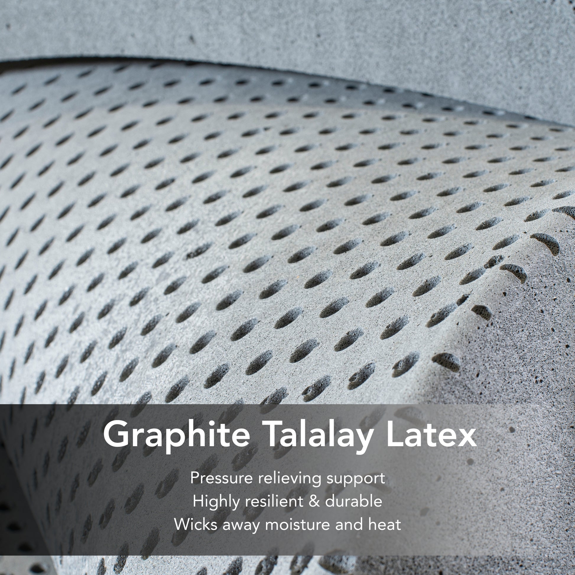 King Koil Natural Retreat Cascade Drift Firm Mattress - Graphite Talalay Detail