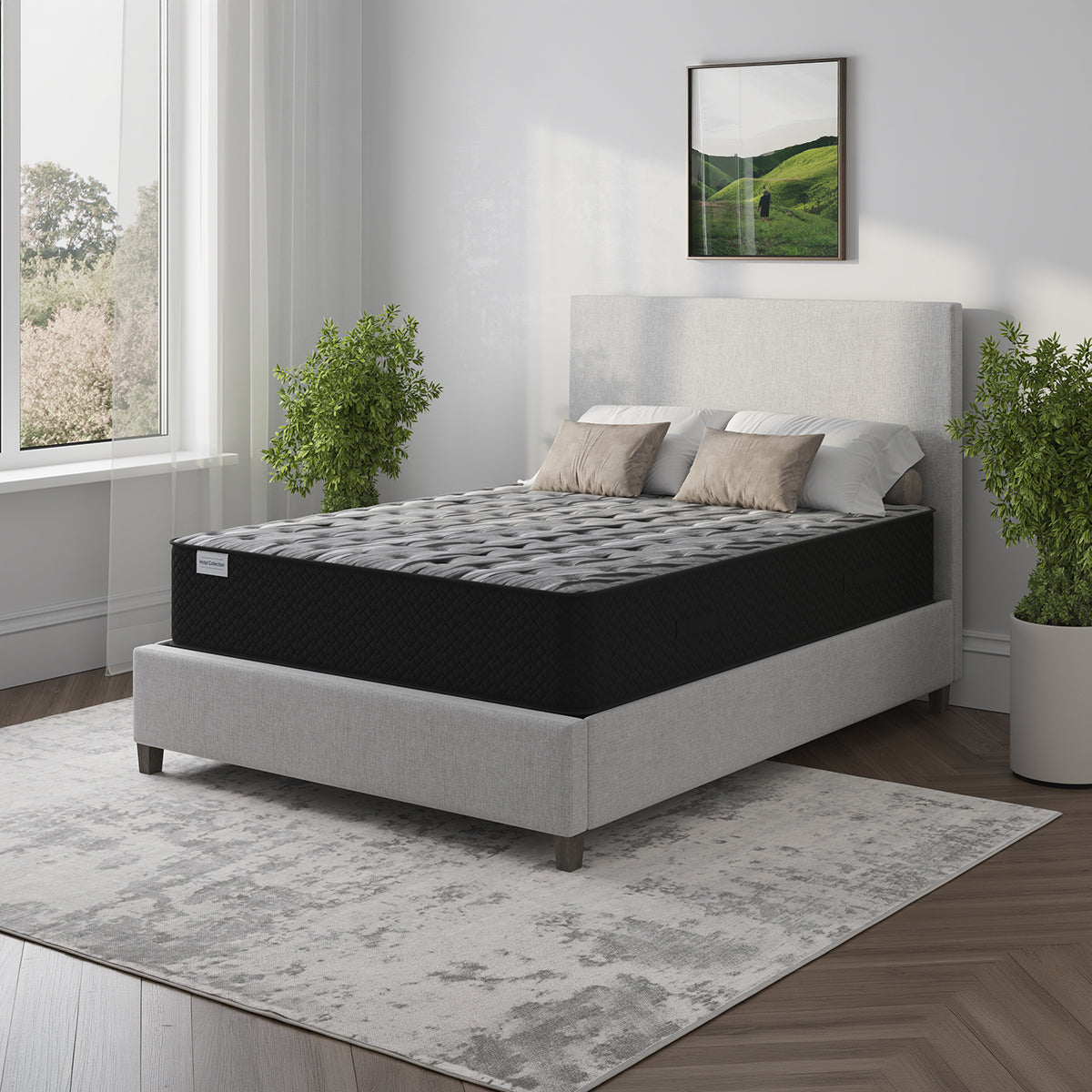 Mattress Warehouse Hotel Collection Firm Mattress - Styled Room Image