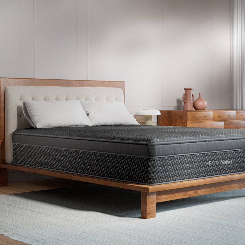 Helix Premier Plush Hybrid Mattress corner