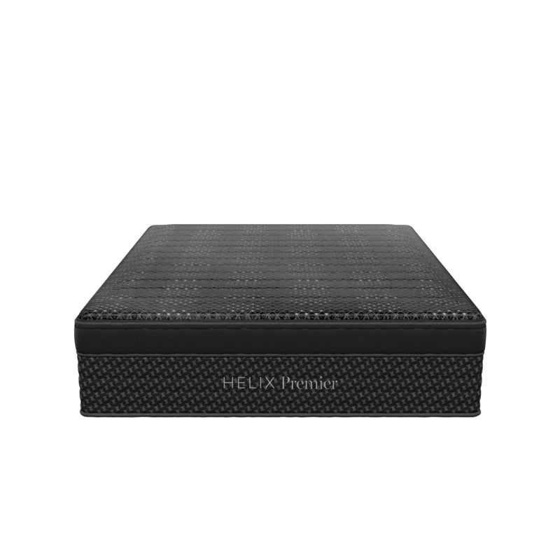 Helix Premier Medium Hybrid Mattress front silo