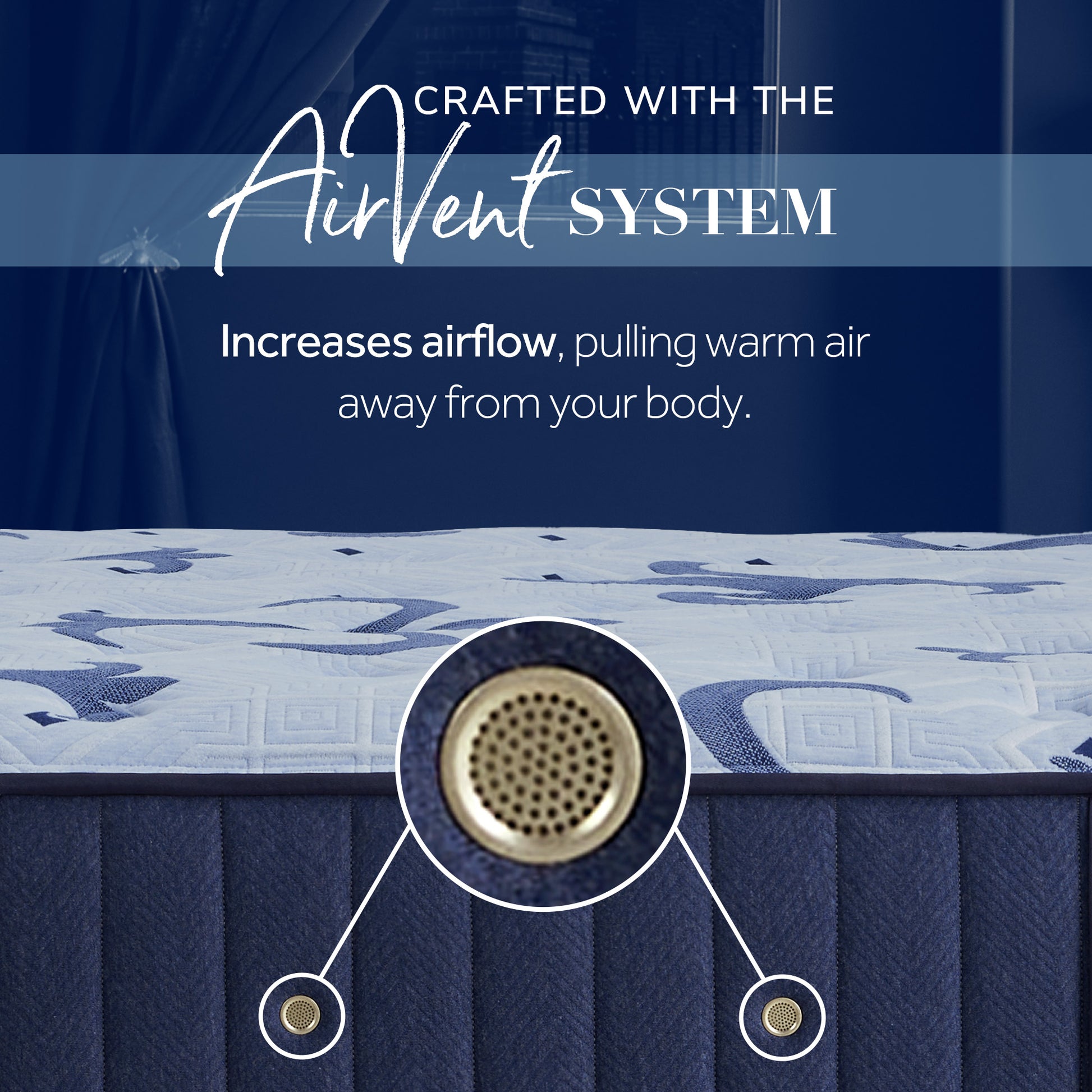 Stearns & Foster Estate Medium Mattress AirVent Benefit