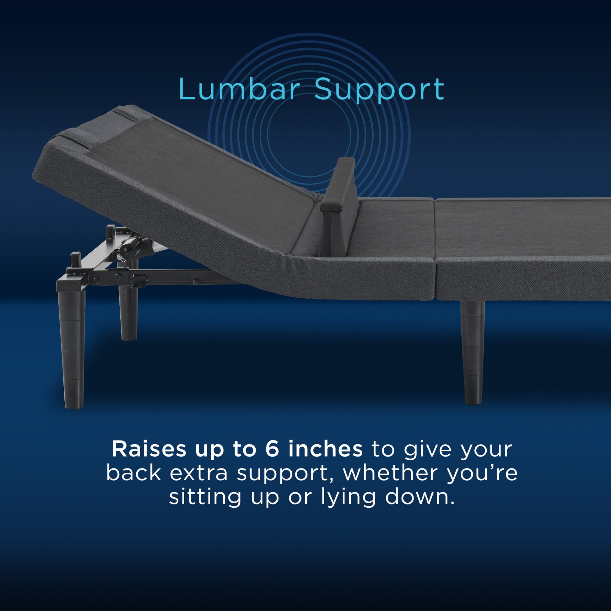 Tempur-Pedic Ergo ProSmart Adjustable Bed Base Lumbar Support