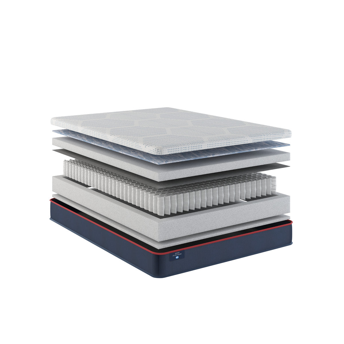 Sealy® Sleep Outfitters Apollo Firm Hybrid Mattress product construction detail.