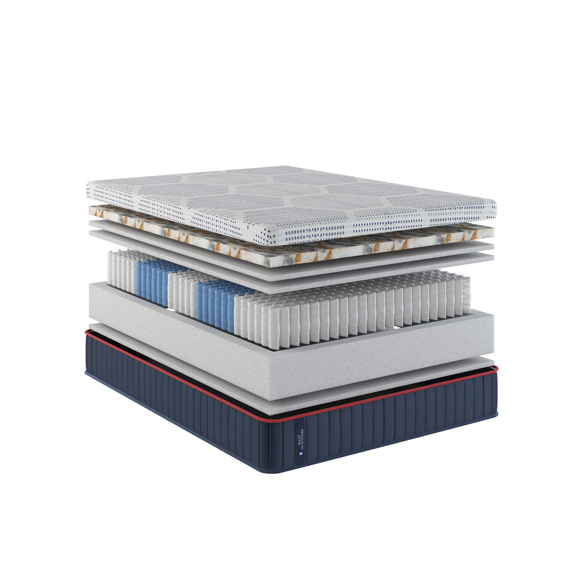Sealy® Sleep Outfitters Gemini Medium Hybrid Mattress construction image