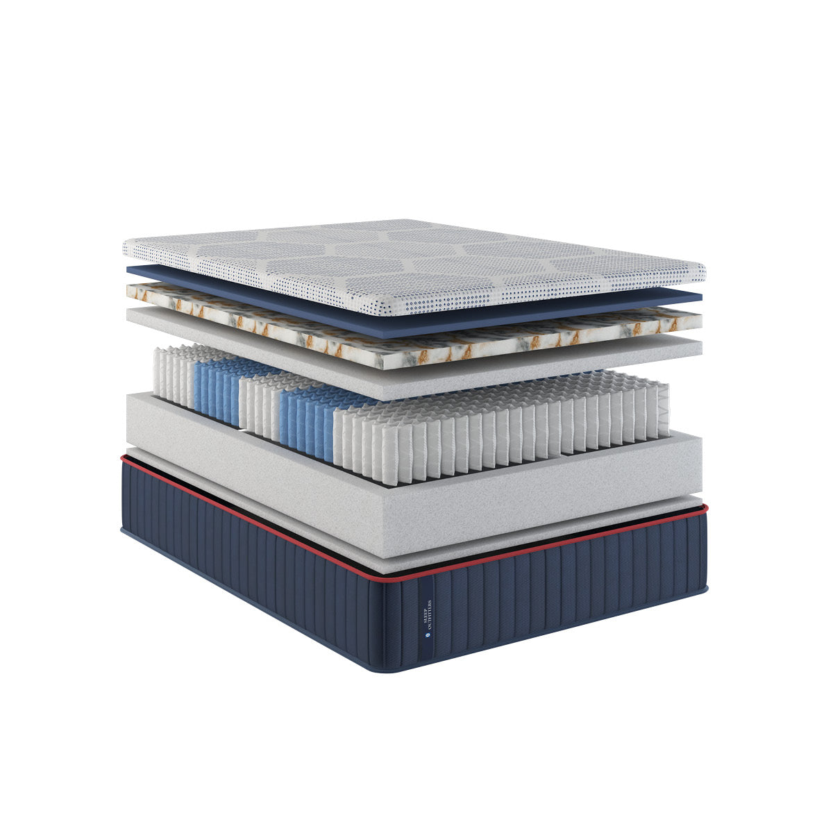 Sealy® Sleep Outfitters Gemini Soft Hybrid Mattress construction image
