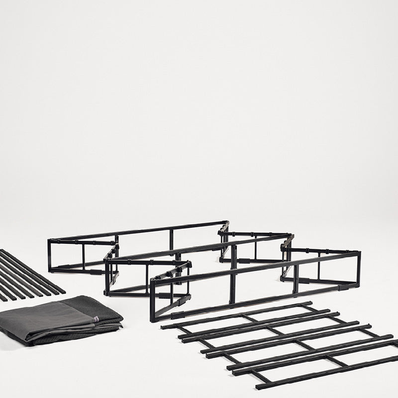 Purple Box Spring Foundation - illustrating the accordion design.