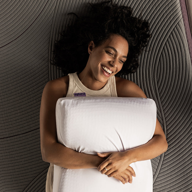 Purple DreamLayer™ Pillow lifestyle bedroom image