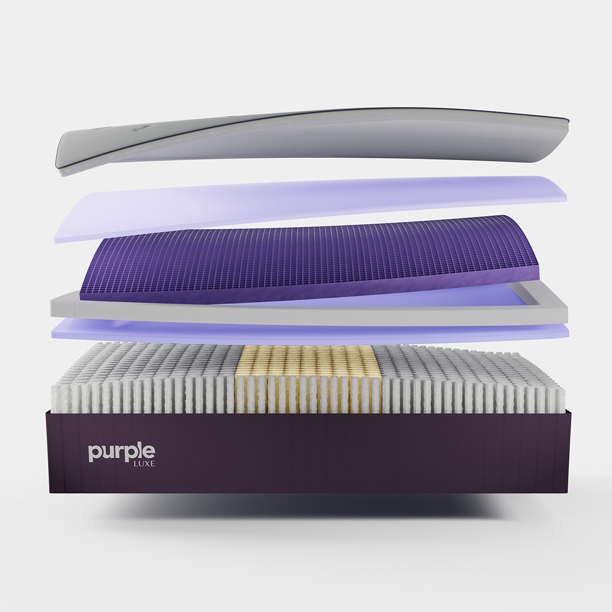 Purple Rejuvenate Mattress layer cutaway