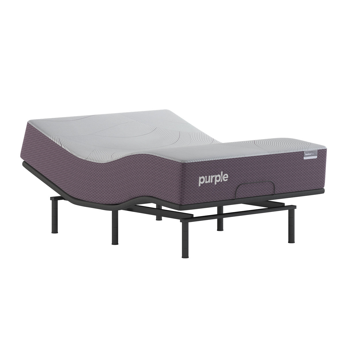 Purple Restore Plus Soft Mattress on adjustable base