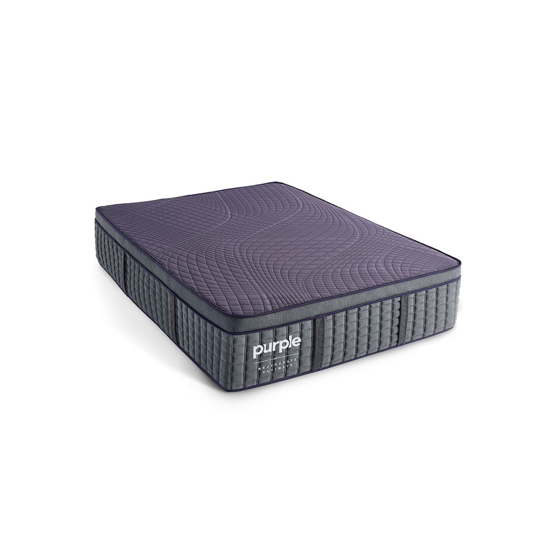 Silhouette image of a Purple Rejuvenate Ultimate mattress.