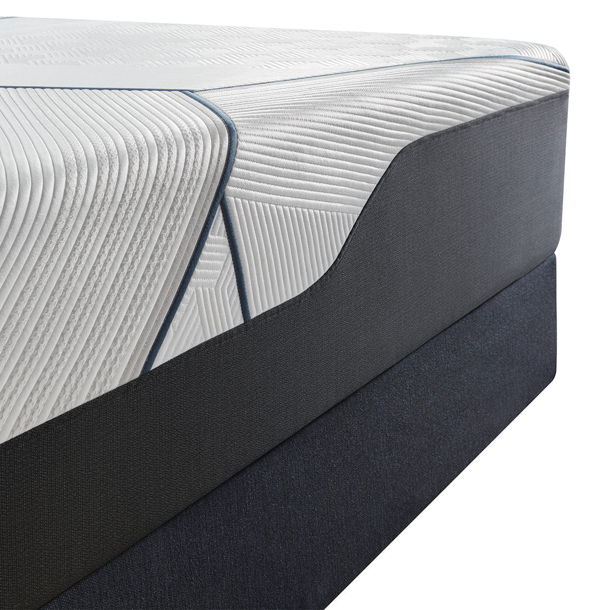 Serta iComfort Blue Foundation mattress on top corner detail