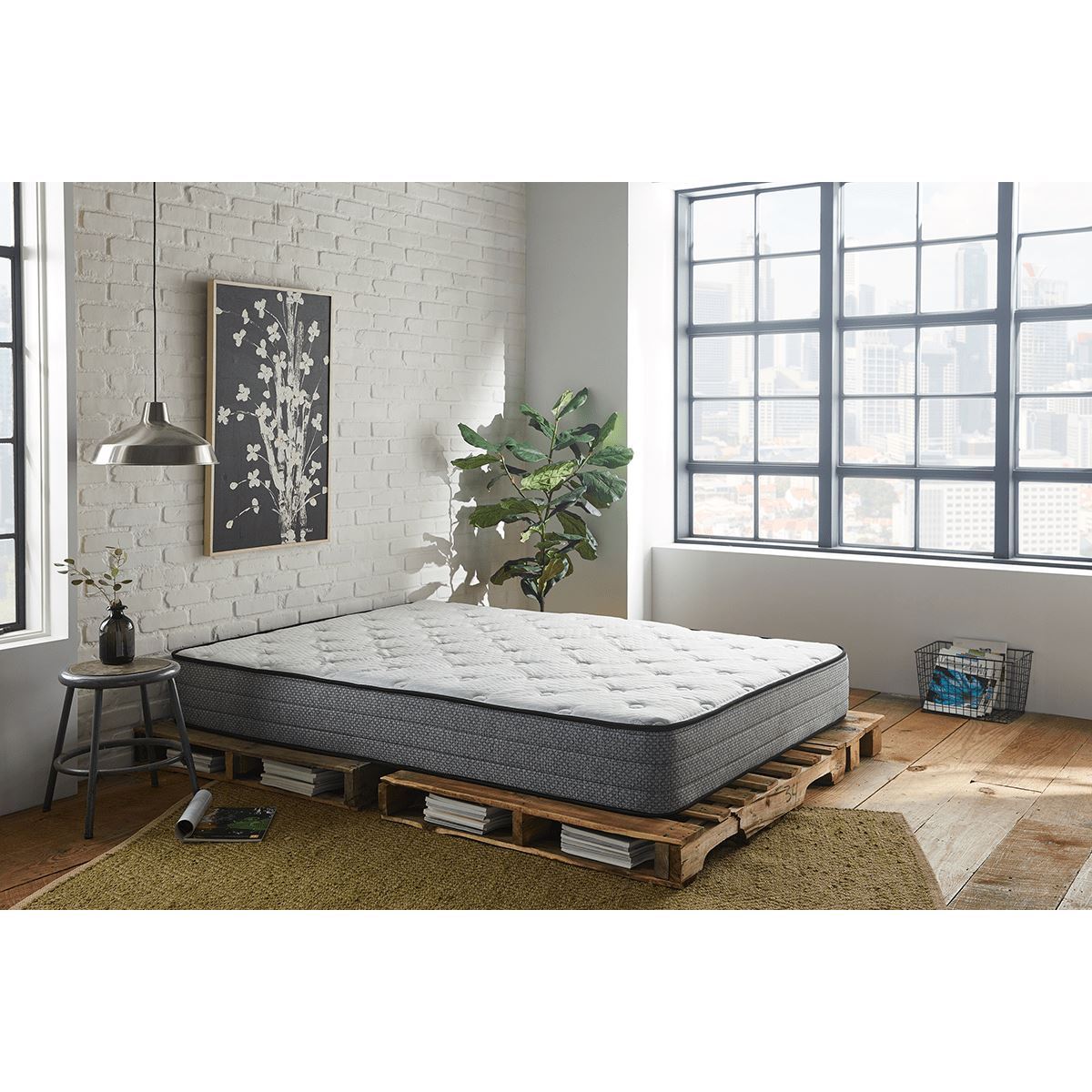 Sleep Inc. by Corsicana 10" Hybrid Mattress In Bedroom
