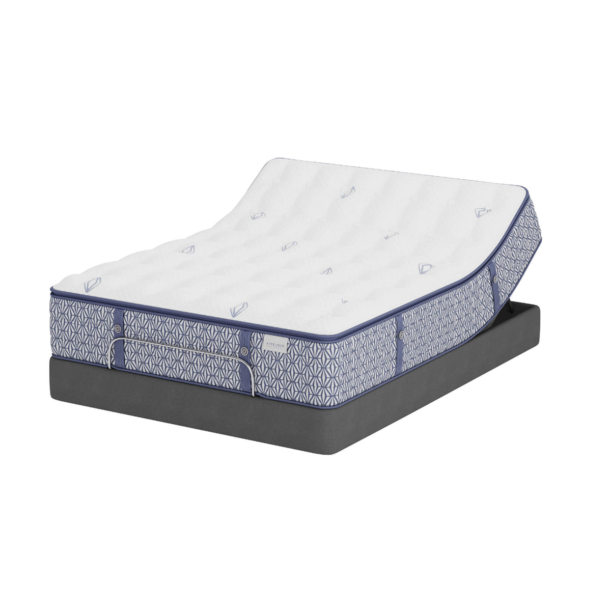 Aireloom Snow Hill Plush mattress on an adjustable base
