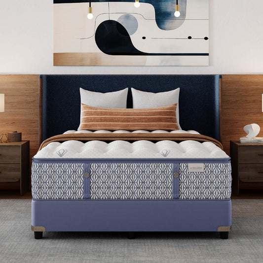 Aireloom Snow Hill Plush mattress styled room image