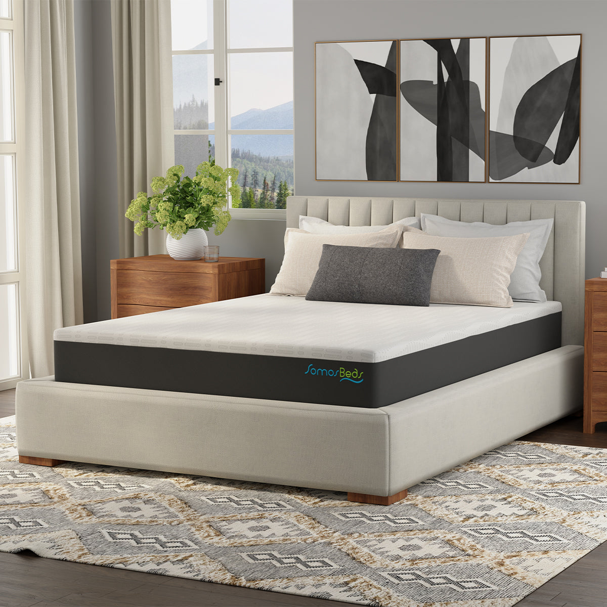 SomosBeds Restorative Medium Mattress - Side View