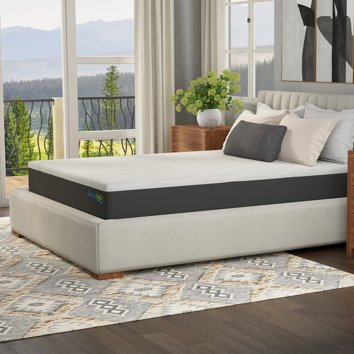 SomosBeds Restorative Medium Mattress - Side View 2