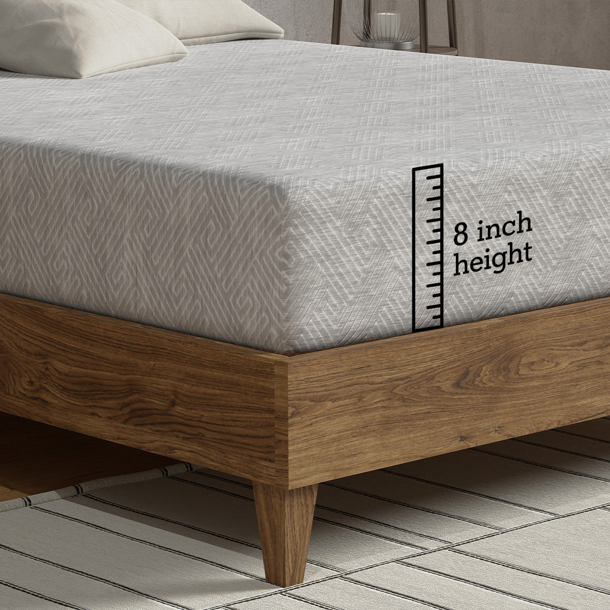 SomosBeds Inspire 2.0 Firm Mattress - Close Up of 8 in Mattress