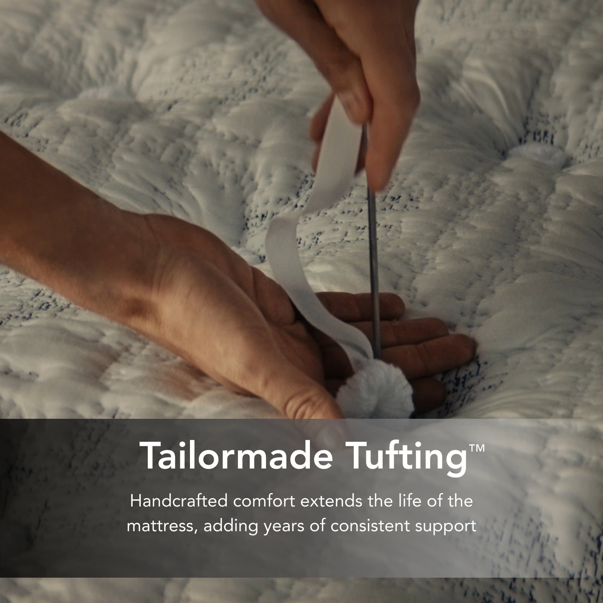 King Koil Natural Retreat Cascade Drift Firm Mattress - Tufting Detail