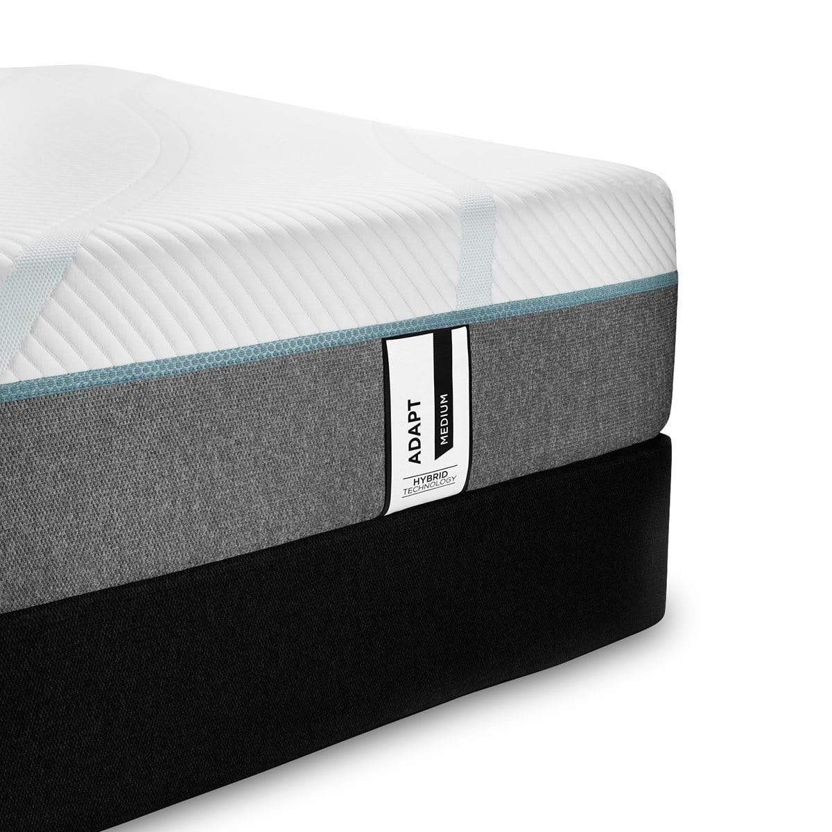 Tempur-Adapt Hybrid Medium Mattress Corner On Box Spring