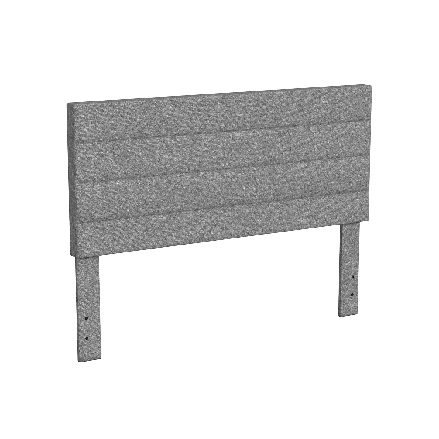 Rize Home Willow Upholstered Headboard in Light Grey - angled view