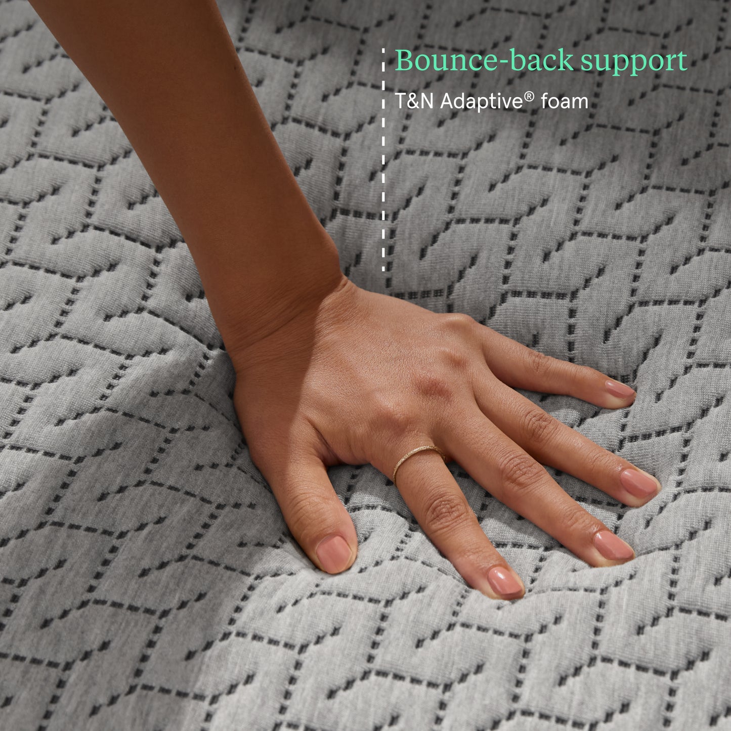 Tuft & Needle Mint Medium Mattress - Bounce-back Support Detail