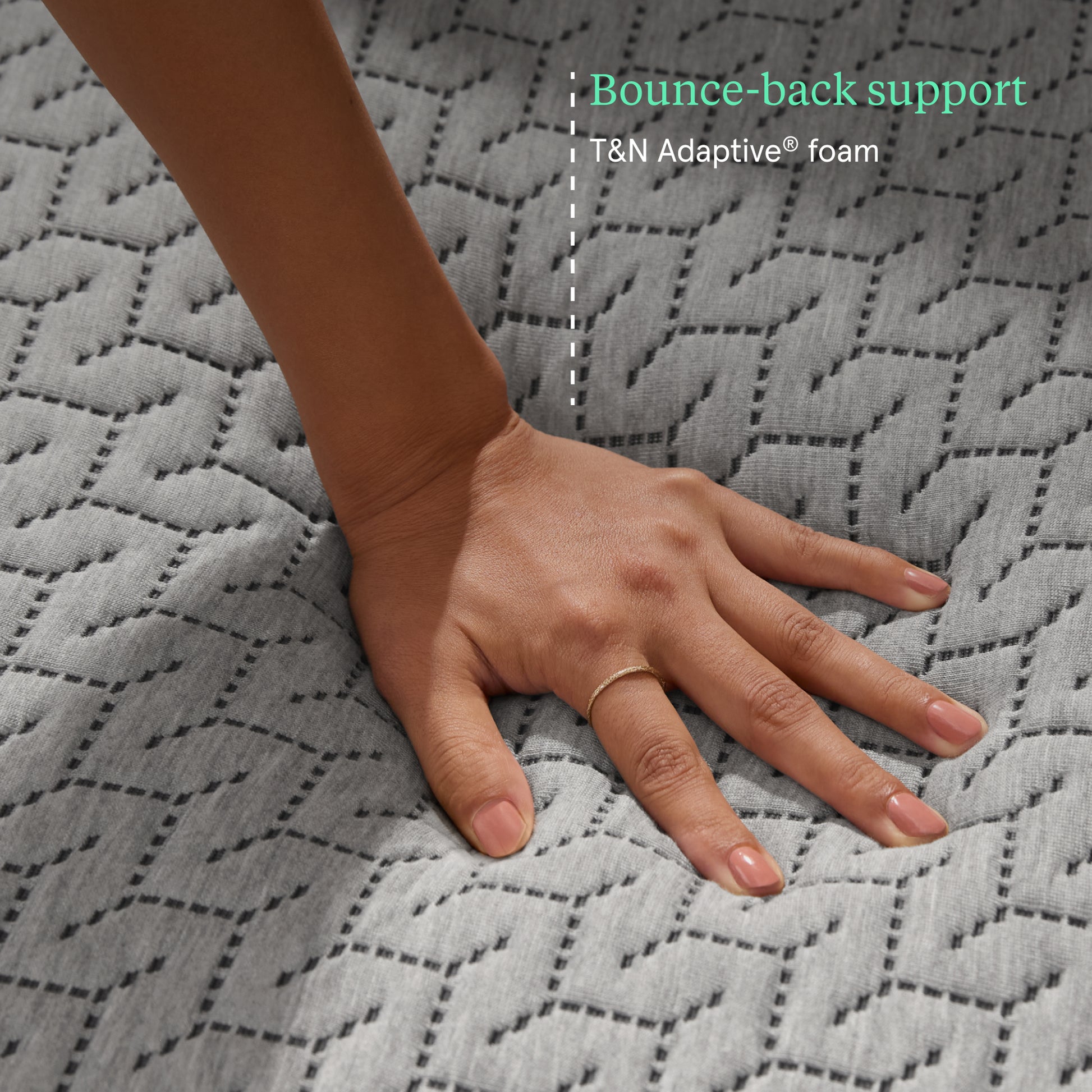 Tuft & Needle Mint Medium Mattress - Bounce-back Support Detail