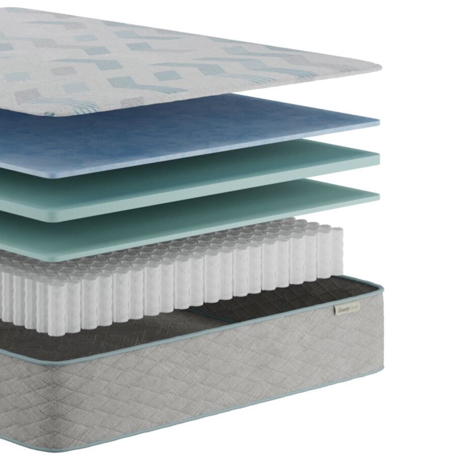 BeautySleep Simple Escape Medium Hybrid Mattress Layered Silhouette