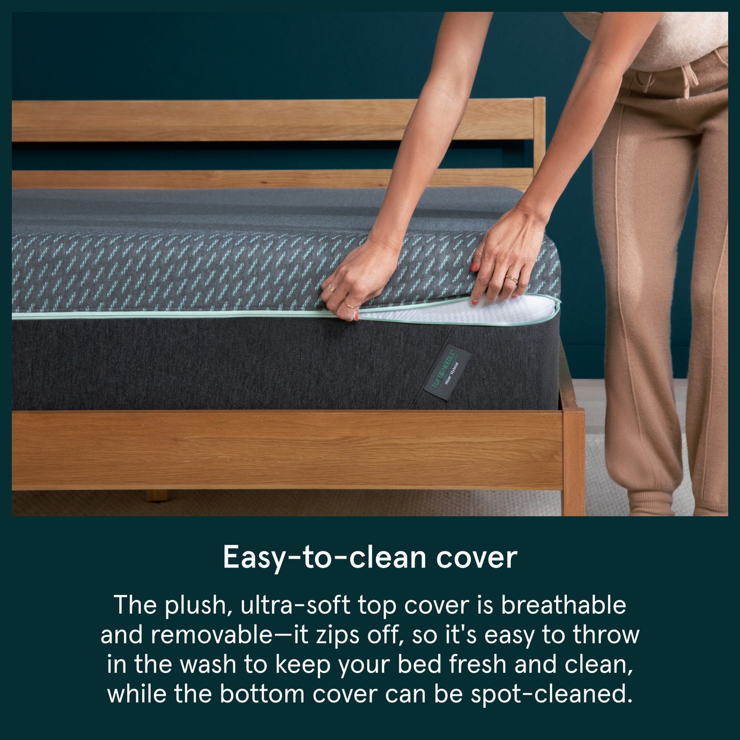 Tuft & Needle Mint Mattress Washable Cover Detail