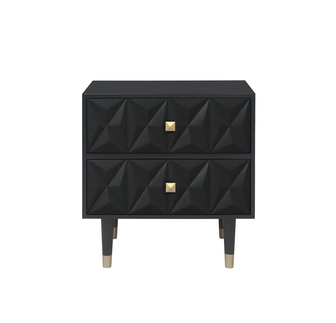 Geo Nightstand in Black-front