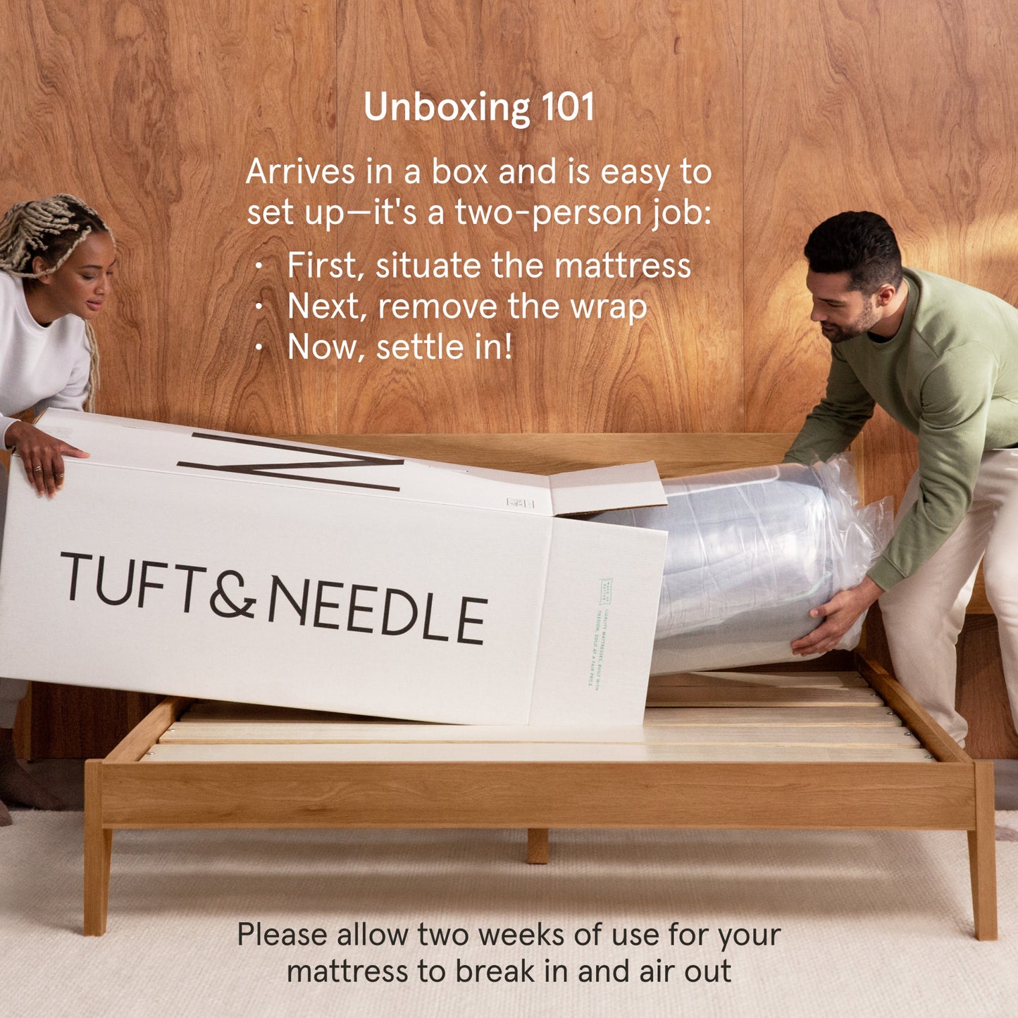 Tuft & Needle Mint Mattress Unboxing Detail