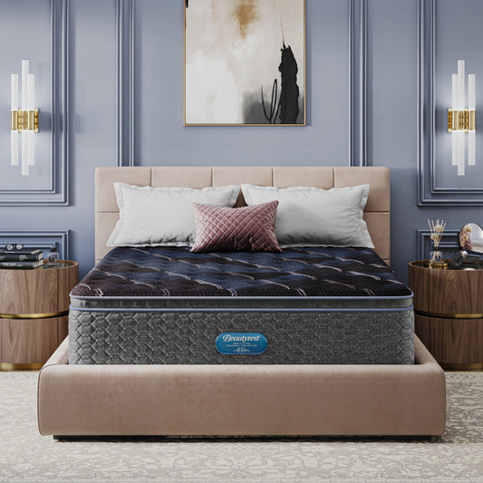 Beautyrest World Class Dreamwell Haniford Firm Pillow Top Mattress - In-room Lifestyle Image