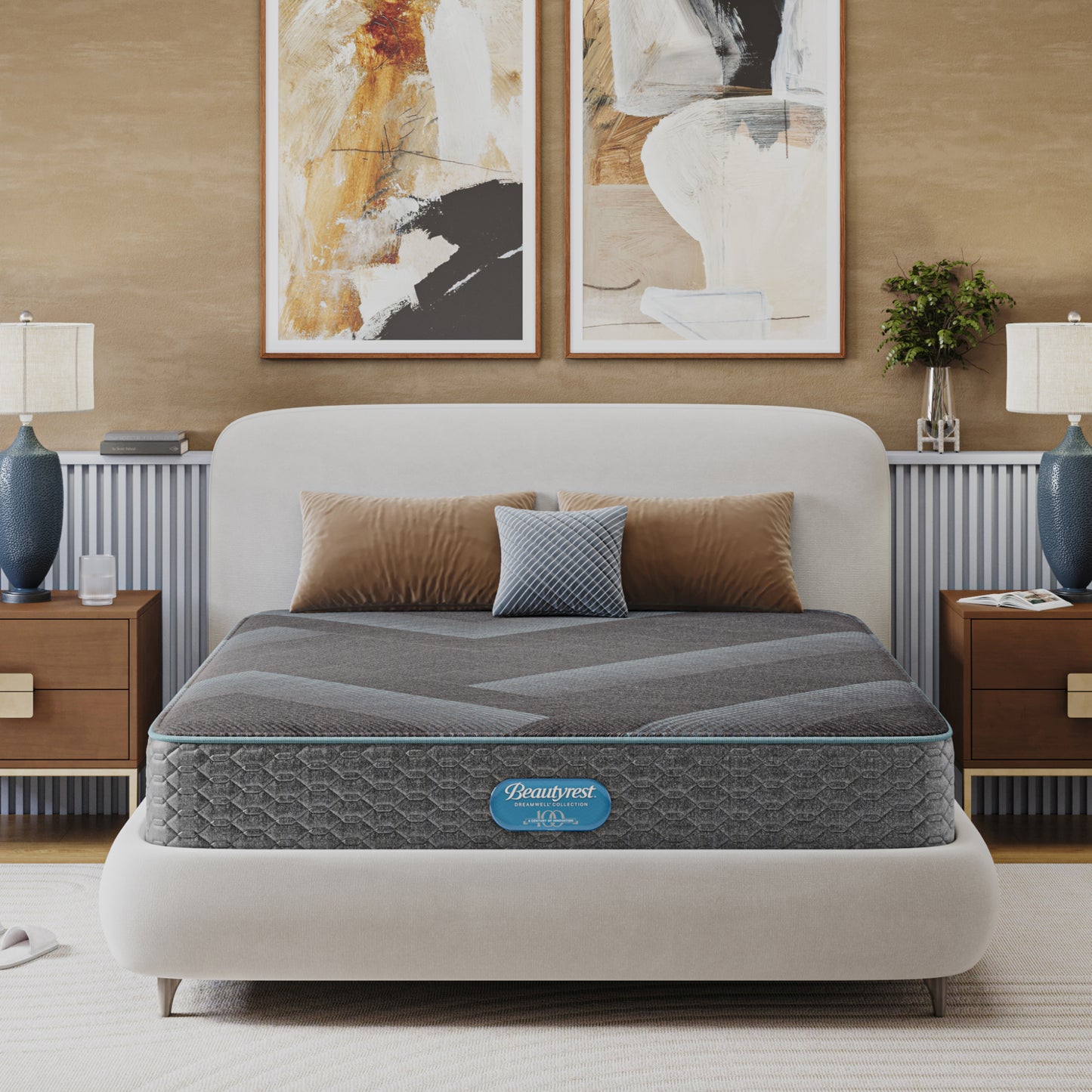 Beautyrest Dreamwell Mistwood Hybrid Medium Mattress - In-room Lifestyle Image