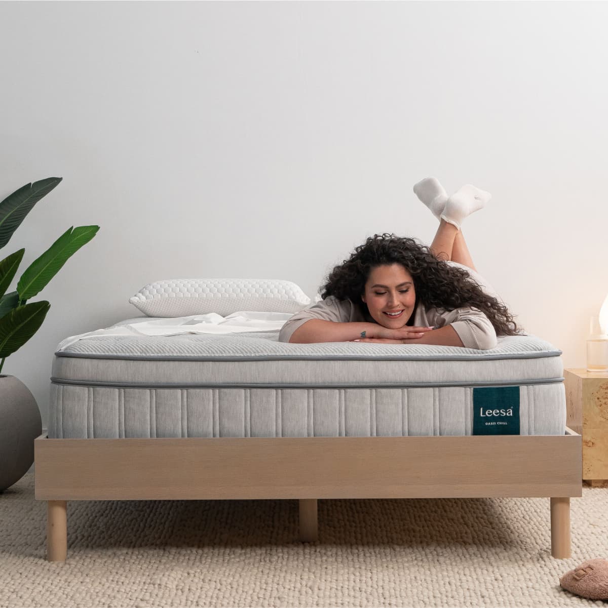 Leesa Oasis Chill Plush Hybrid Mattress-lifestyle