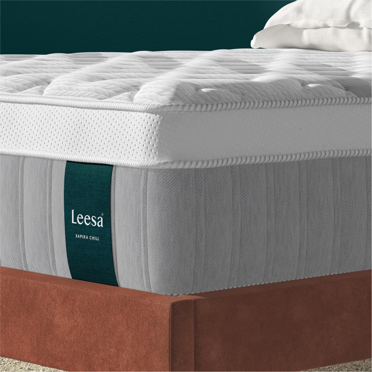 Leesa Sapira Chill Firm Hybrid Mattress-corner