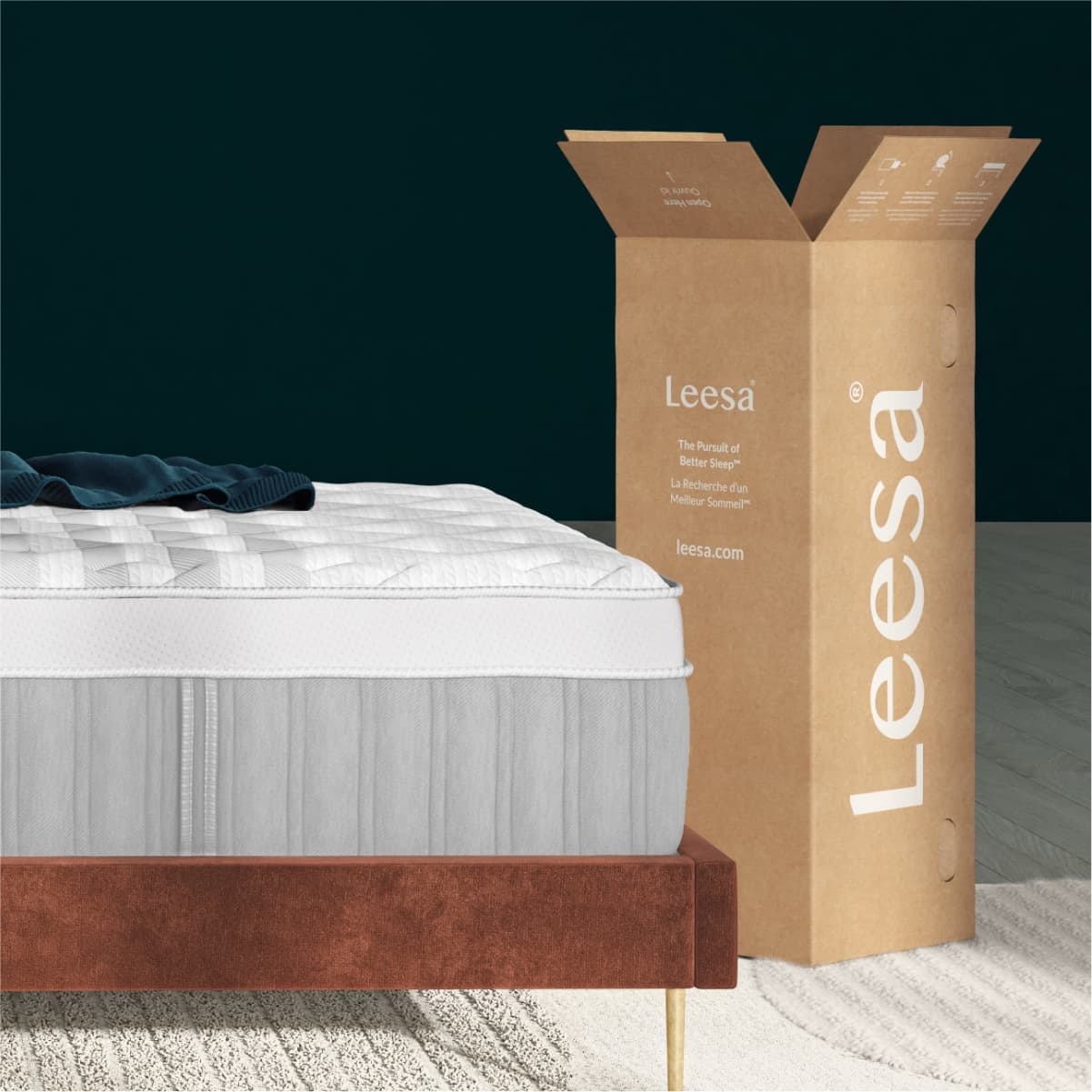 Leesa Sapira Chill Firm Hybrid Mattress-box