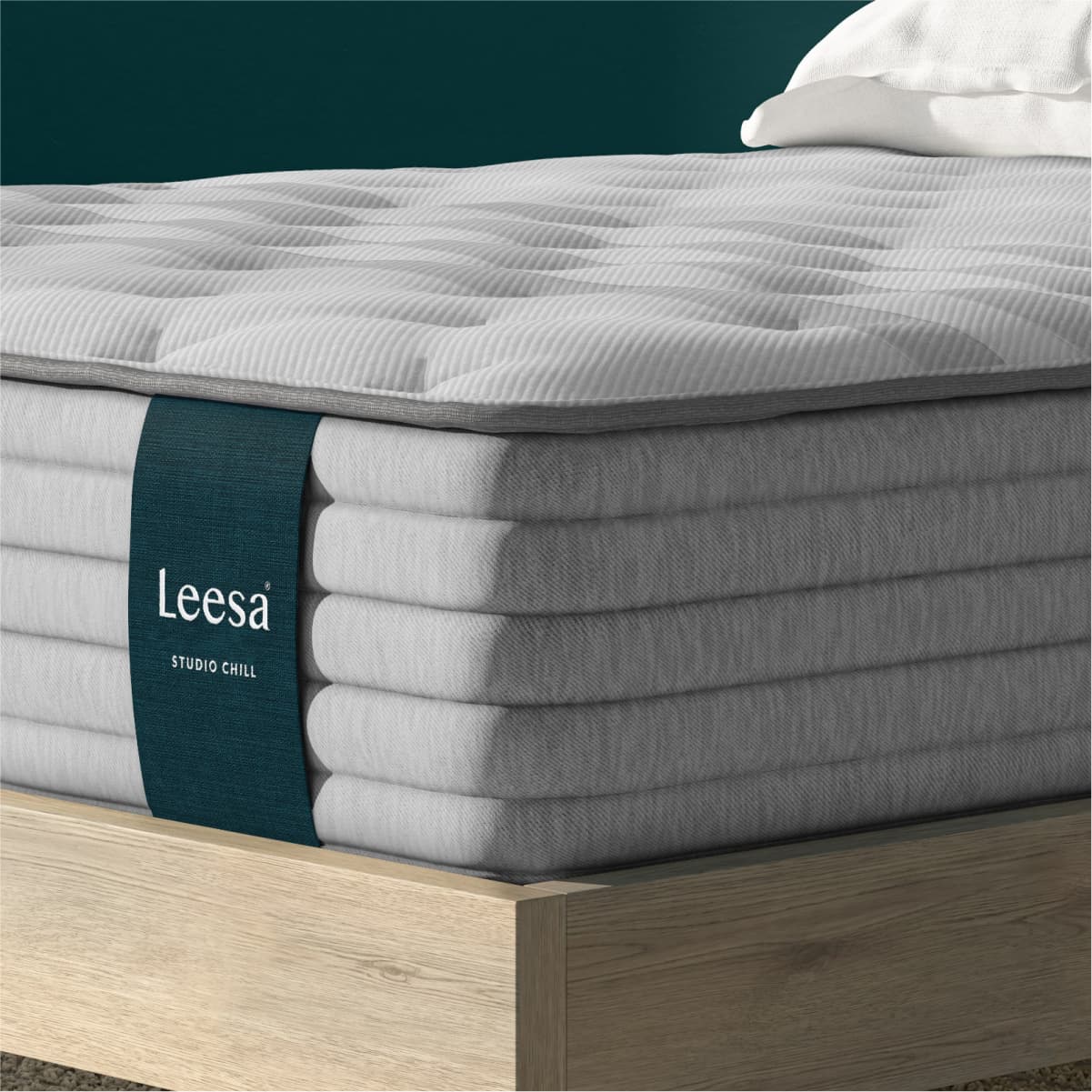 Leesa Studio Chill Medium Hybrid Mattress-corner