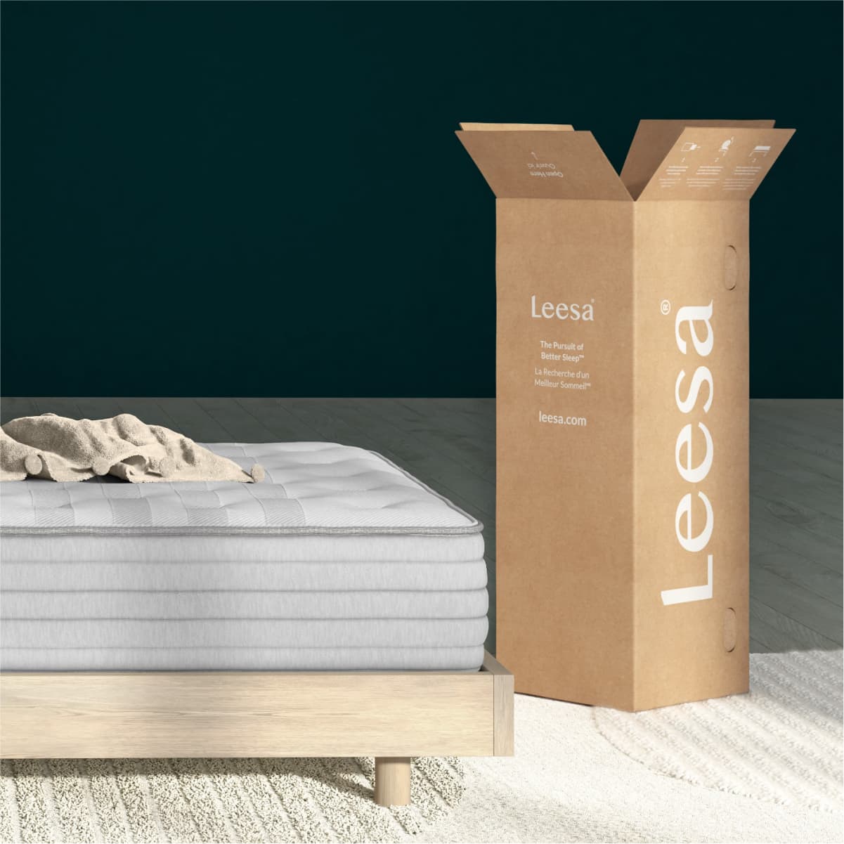 Leesa Studio Chill Medium Hybrid Mattress-box