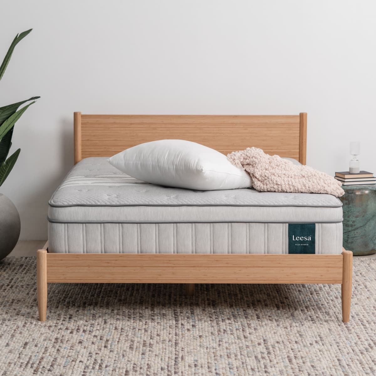 Leesa Plus Medium Hybrid Mattress-FRONT